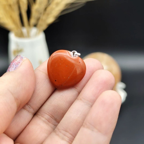 گردنبند جاسپر قرمز اصل معدنی کد 9229