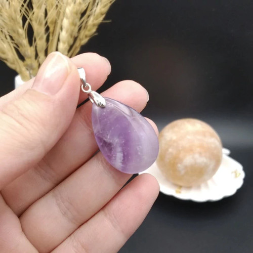 گردنبند آمیتیست اصل معدنی کد 7948