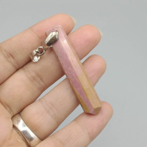 گردنبند نقره رودونیت اصل معدنی کد 7535