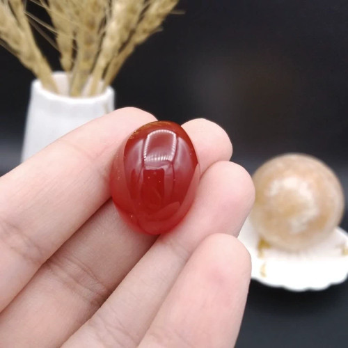 نگین عقیق سرخ خراسان اصل معدنی کد 8887