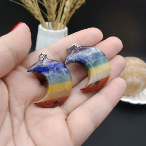 گردنبند هفت سنگ اصل معدنی کد 8714