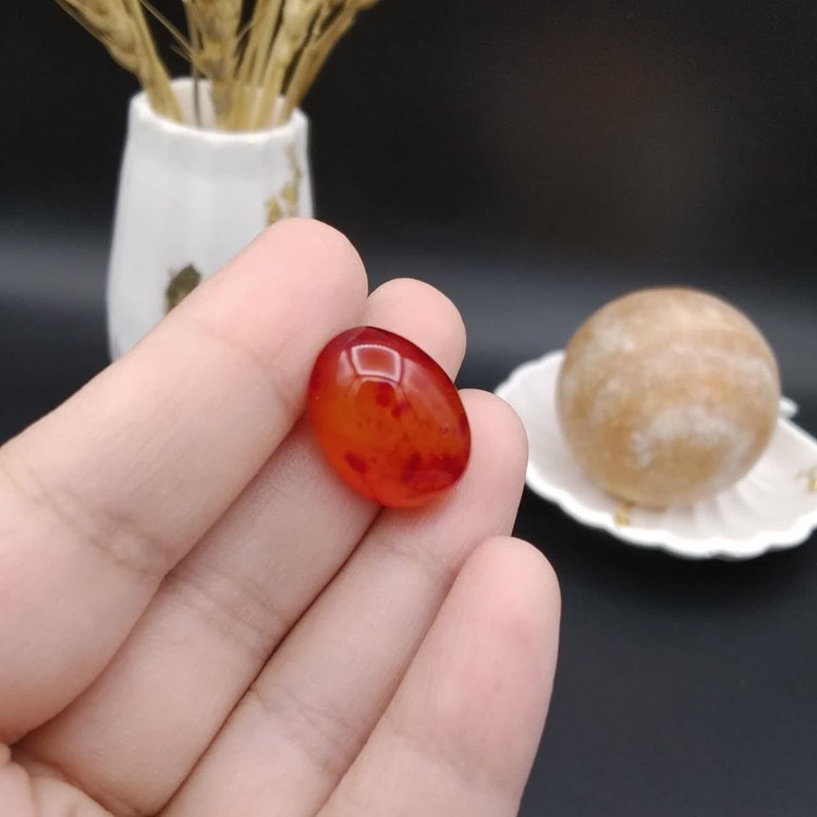 نگین عقیق اصل معدنی کد 8595
