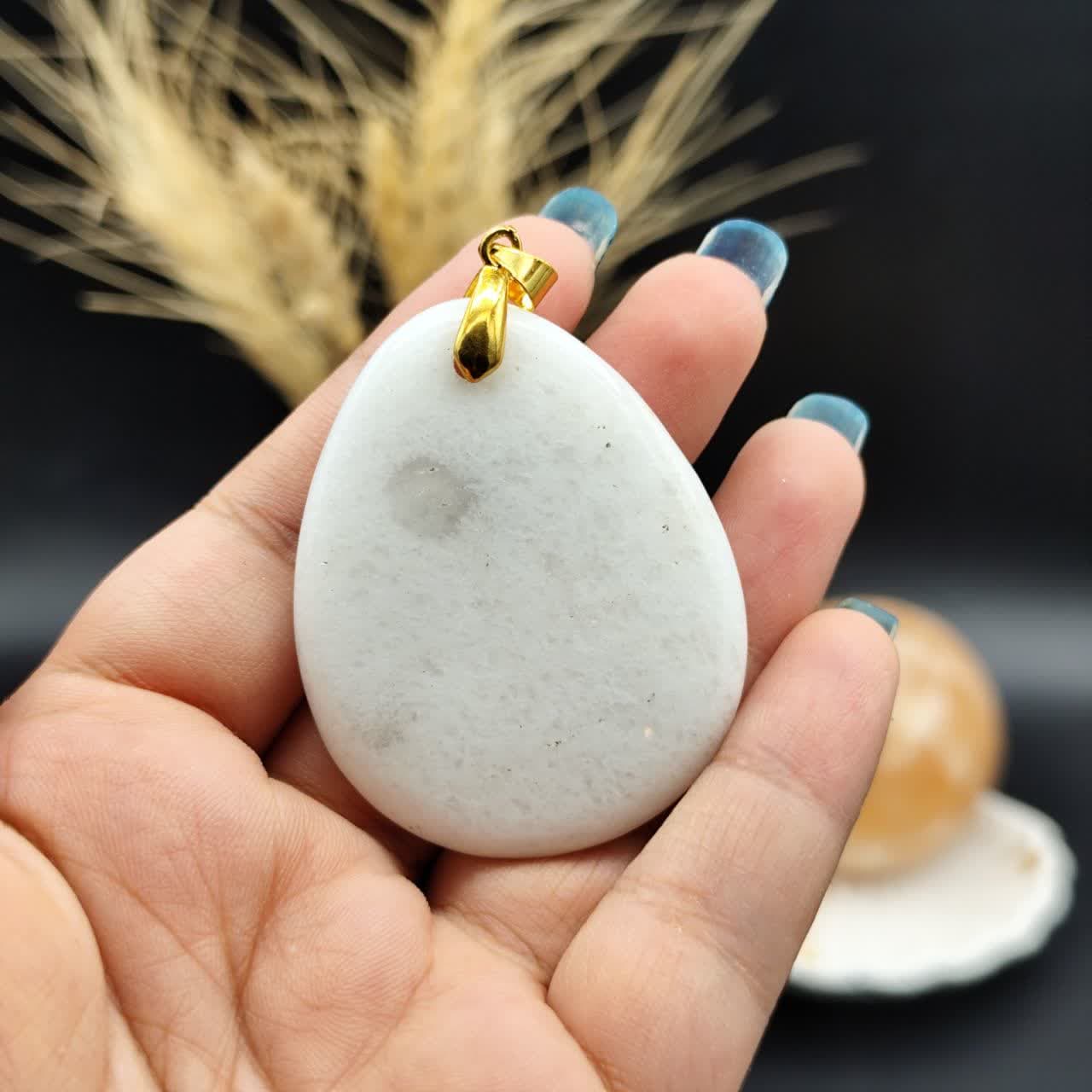 گردنبند کوارتز اصل معدنی کد 7689