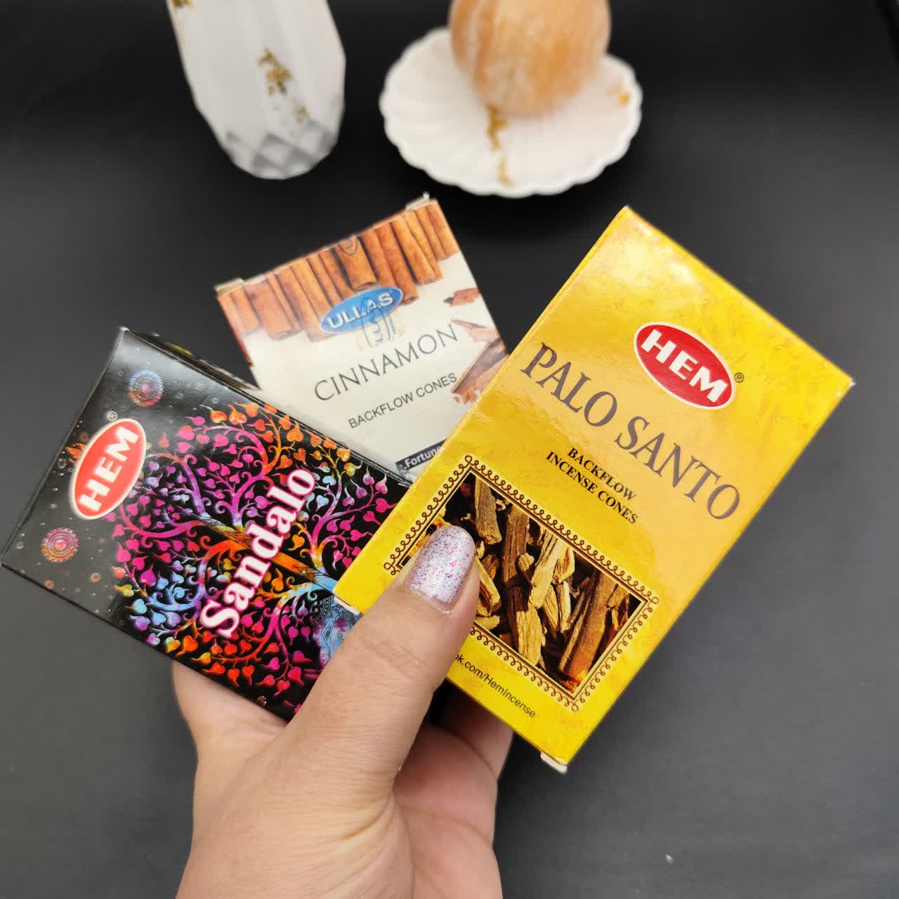 پک عود آبشاری رایحه دارچین ، پالوسانتو و صندل  (3 بسته ده عددی)