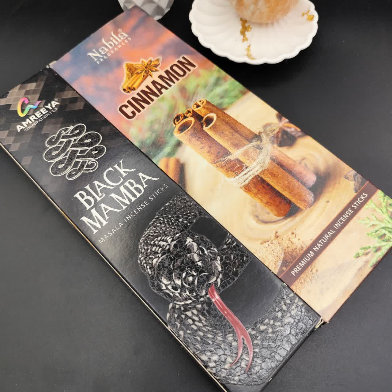 پک عود شاخه ای دارچین ( ثروت ) و بلک مامبا
