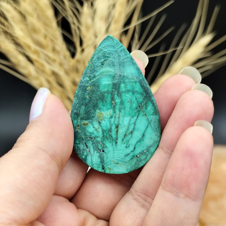 نگین مالاکیت کنگو اصل معدنی کد 9551 ( ارسال رایگان مدت محدود )