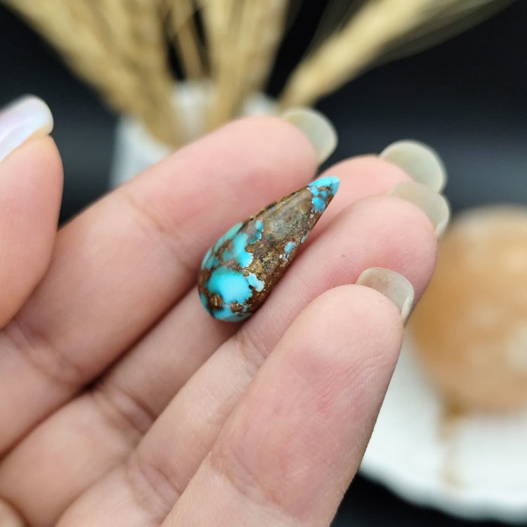 نگین فیروزه نیشابور اصل طبیعی بدون احیا و دستکاری کد 9751 ( ارسال رایگان مدت محدود )