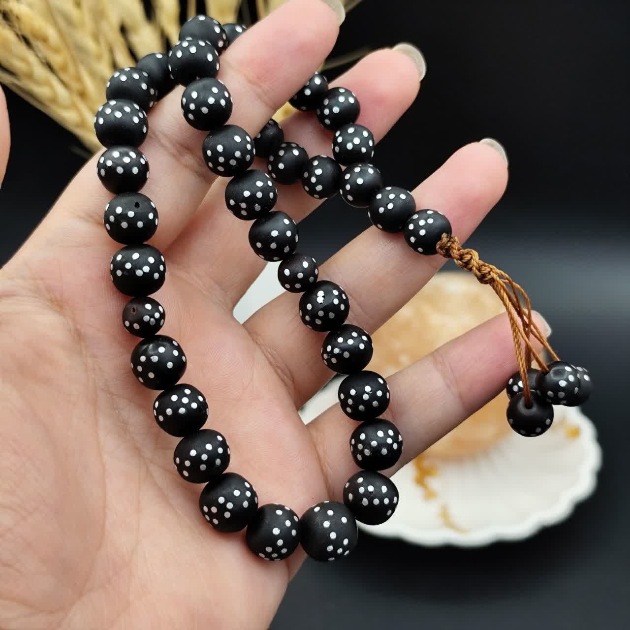 تسبیح داز ( هسته خرما وحشی ) 33 دانه اصل طبیعی کد 9959