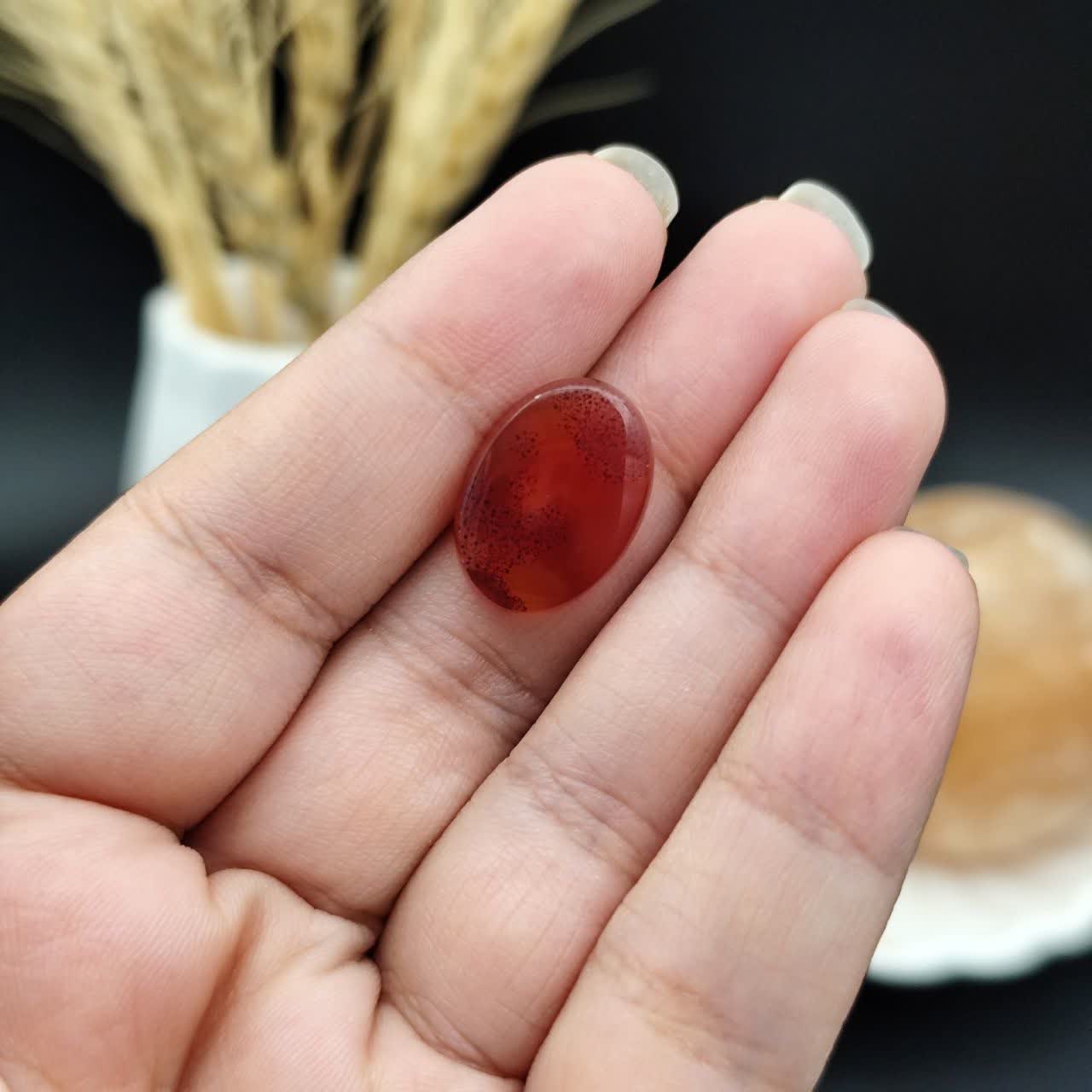 نگین عقیق سرخ خراسان اصل طبیعی کد 9559