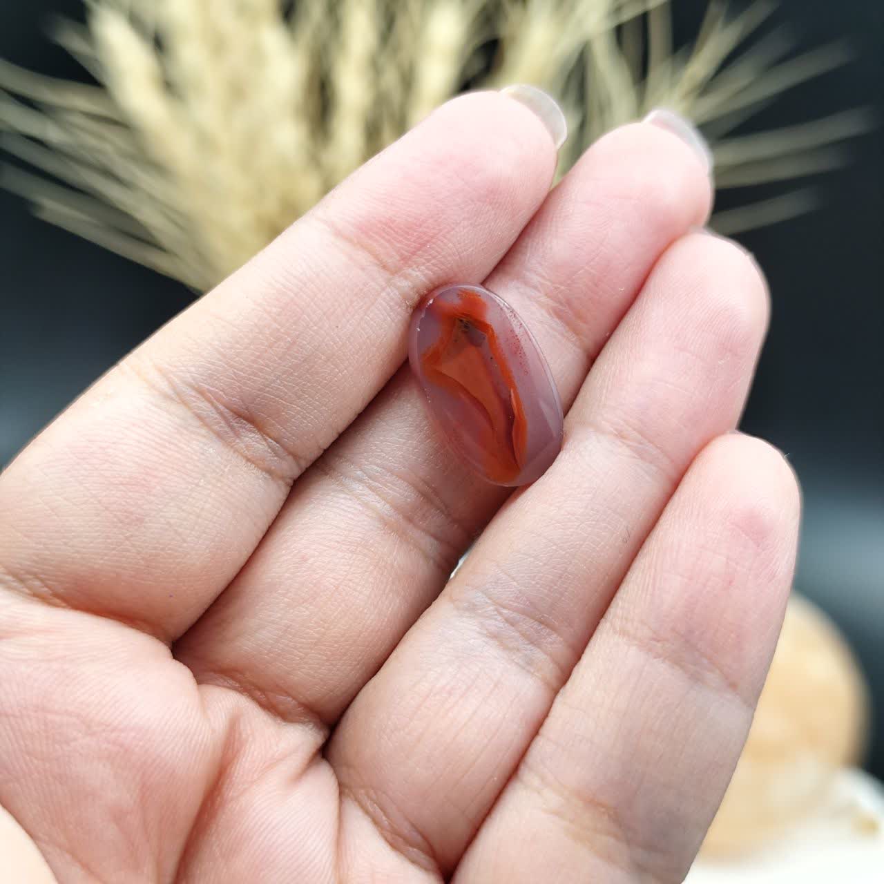 نگین عقیق سرخ خراسان اصل طبیعی کد 9561
