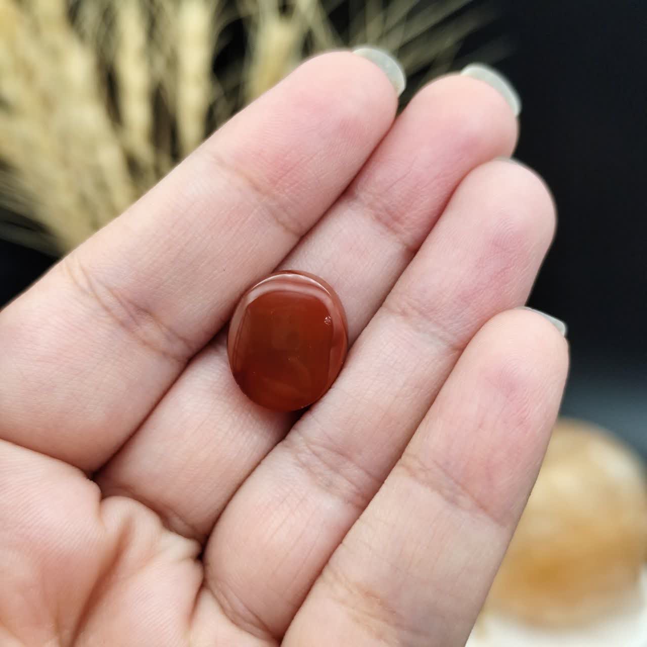 نگین عقیق سرخ خراسان اصل طبیعی کد 9563