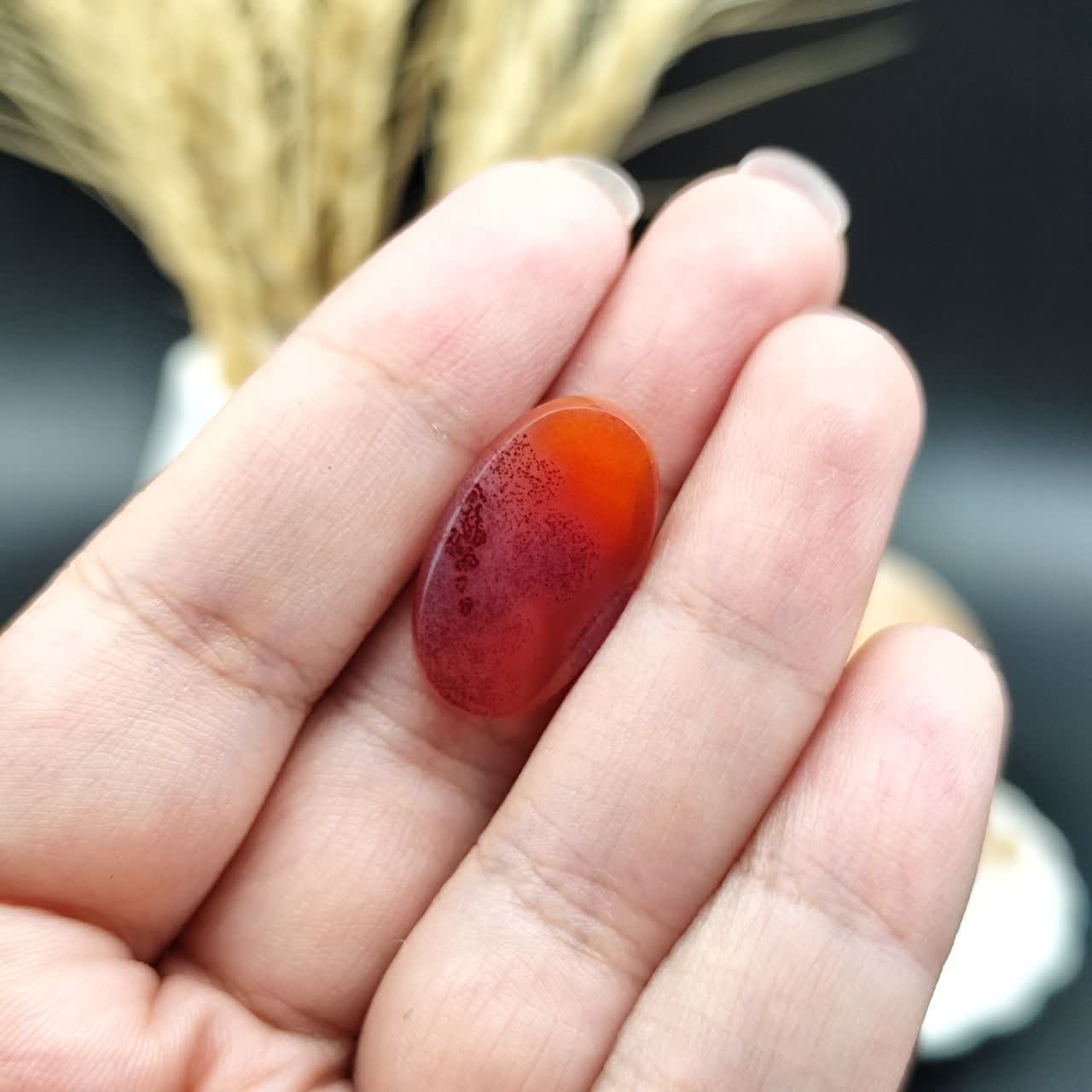 نگین عقیق سرخ خراسان اصل طبیعی کد 9565