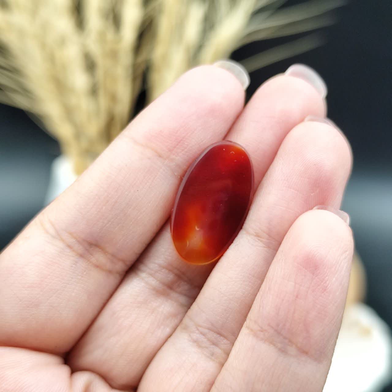 نگین عقیق سرخ خراسان اصل طبیعی کد 9569