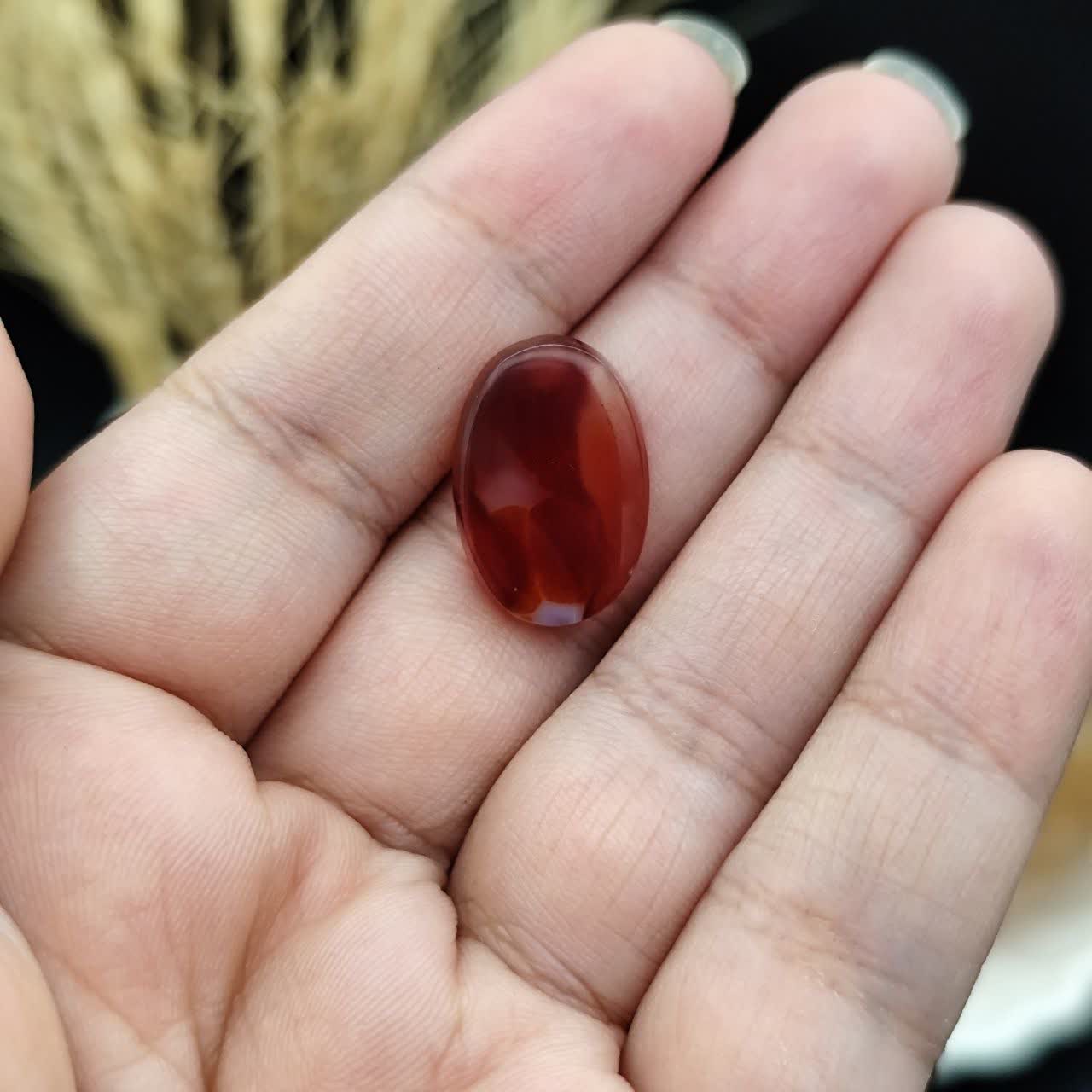 نگین عقیق سرخ خراسان اصل طبیعی کد 9570
