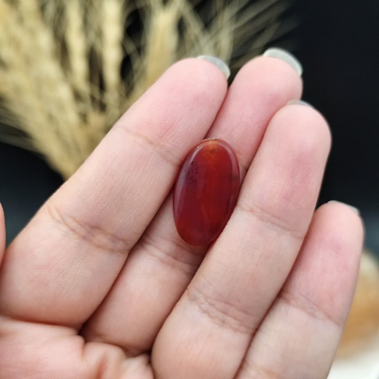 نگین عقیق سرخ خراسان اصل طبیعی کد 9571