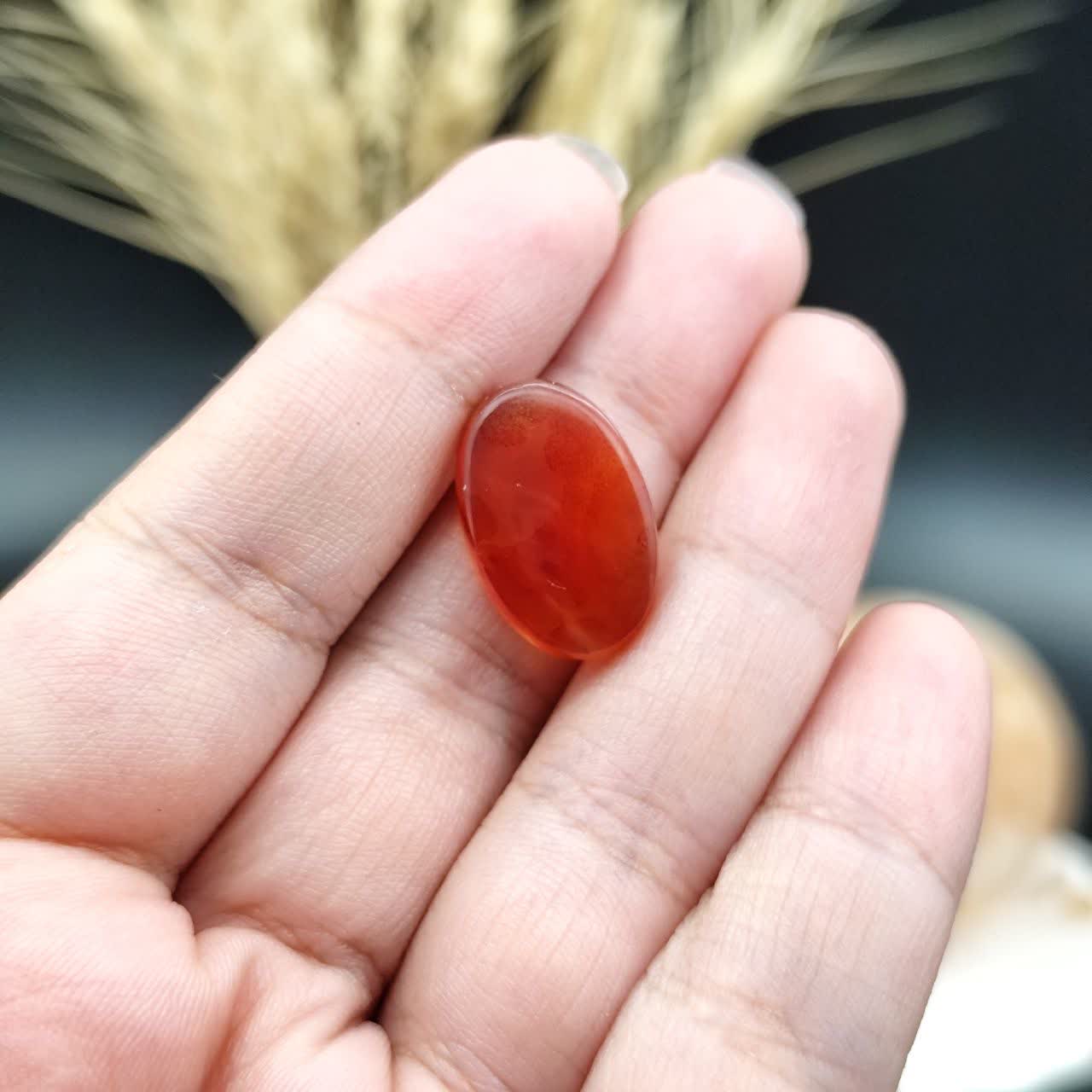 نگین عقیق سرخ خراسان اصل طبیعی کد 9572