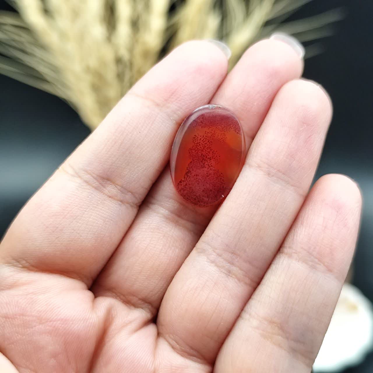 نگین عقیق سرخ خراسان اصل طبیعی کد 9573