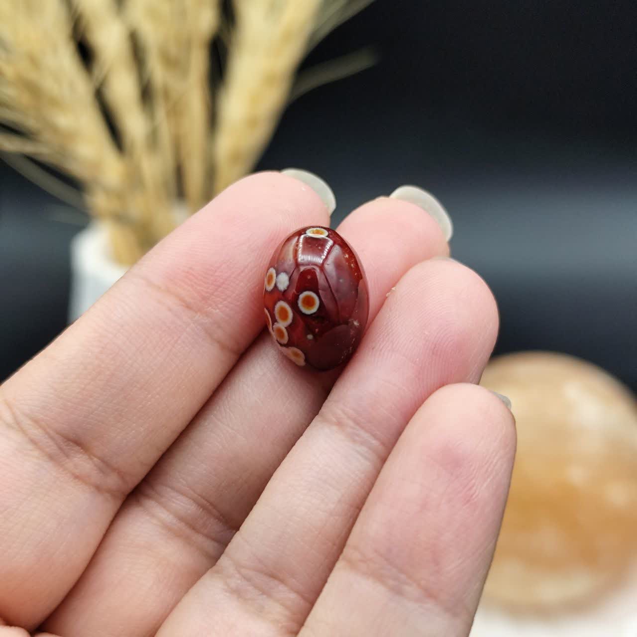 نگین عقیق باباغوری لامه اصل معدنی کد 9683