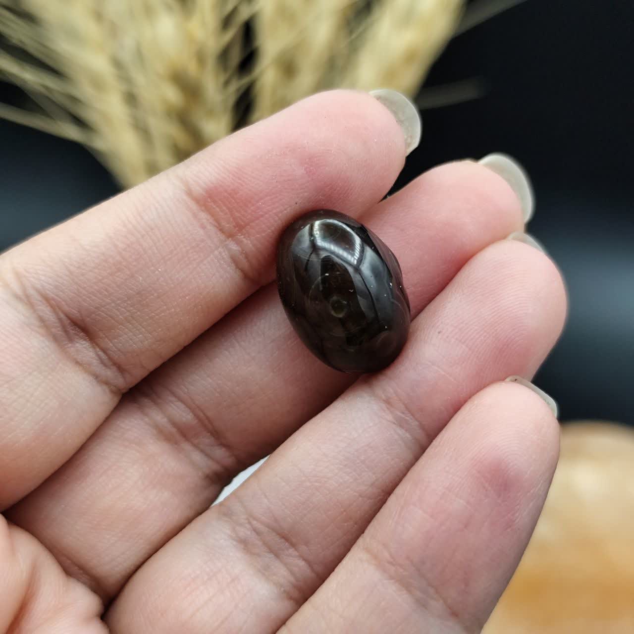 نگین عقیق باباغوری اصل معدنی کد 9686