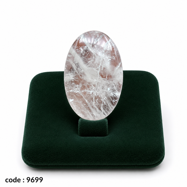 نگین کوارتز کریستال اصل طبیعی کد 9699