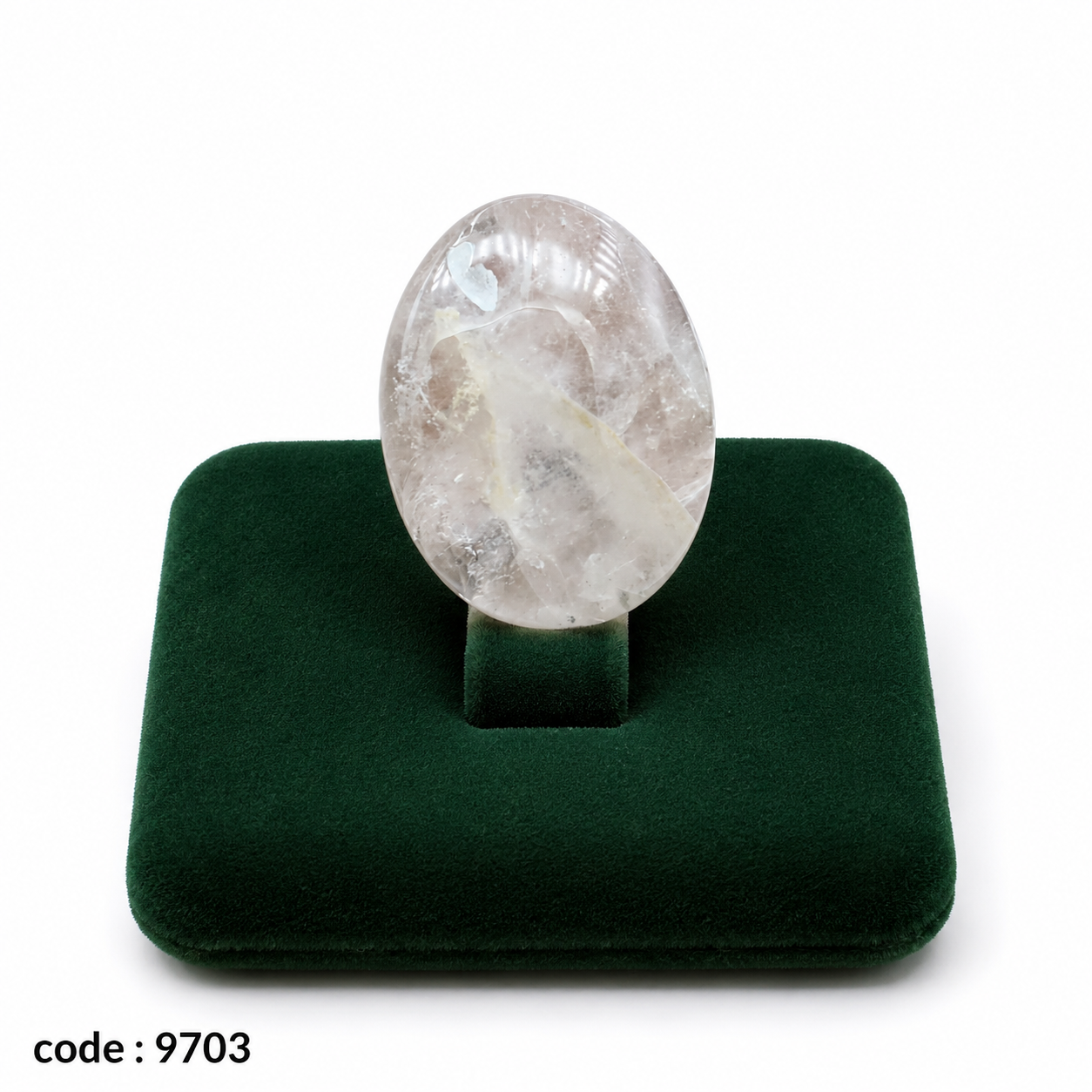 نگین کوارتز کریستال اصل طبیعی کد 9703