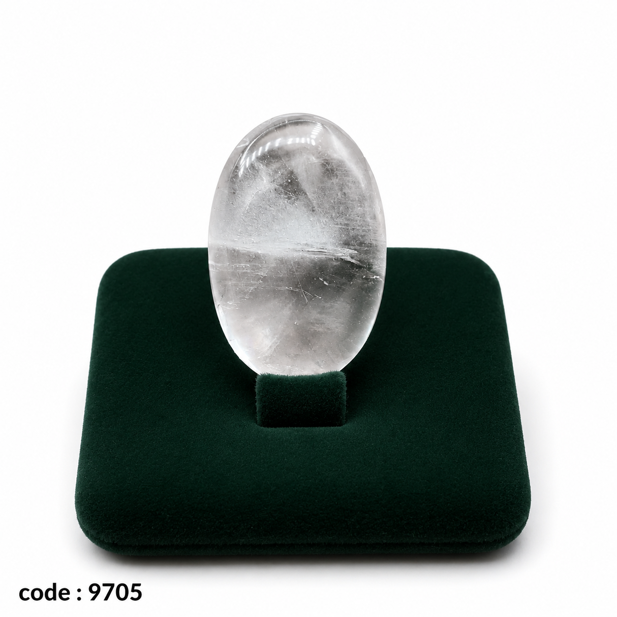 نگین کوارتز کریستال اصل طبیعی کد 9705