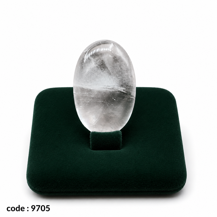 نگین کوارتز کریستال اصل طبیعی کد 9705