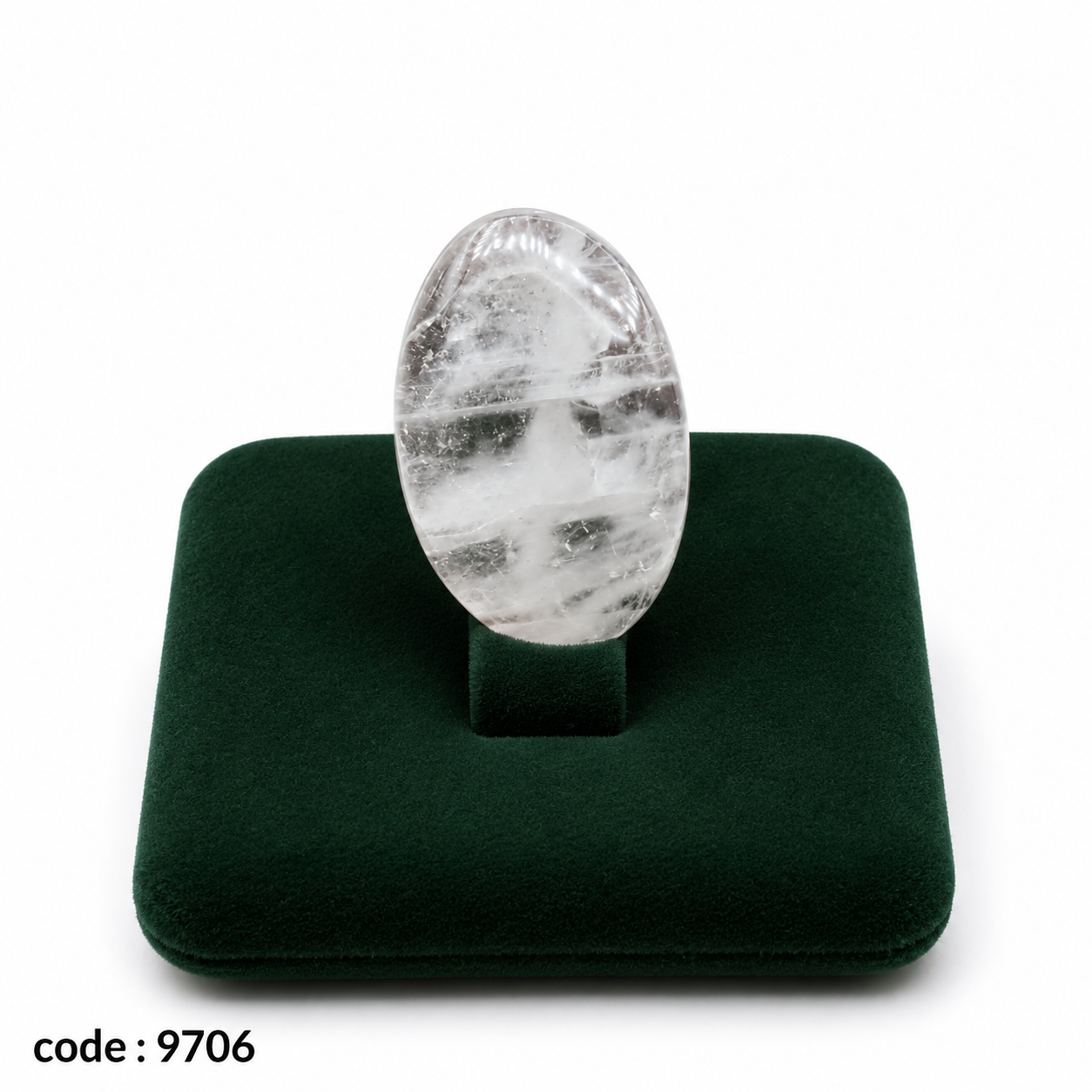 نگین کوارتز کریستال اصل طبیعی کد 9706