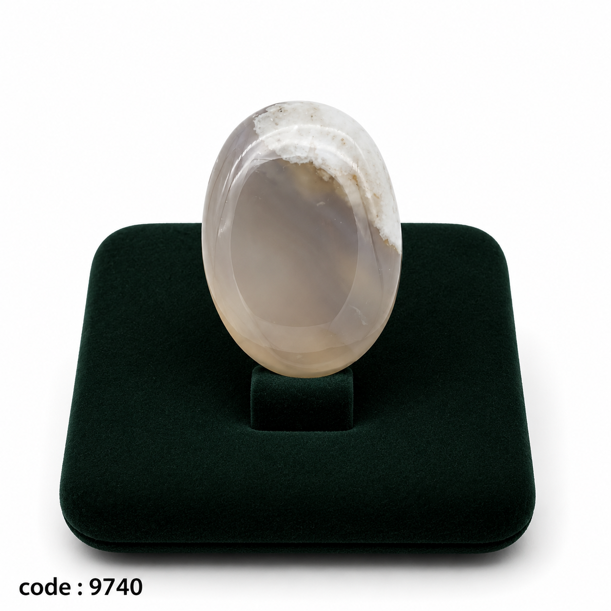نگین عقیق شجر شیری خراسان اصل طبیعی کد 9740
