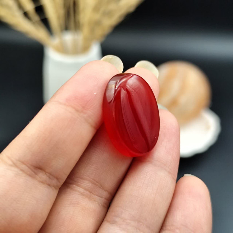 نگین عقیق سرخ خراسان اصل معدنی کد 10030