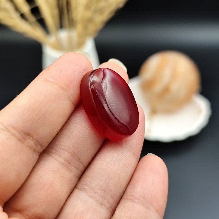 نگین عقیق سرخ خراسان اصل معدنی کد 10031