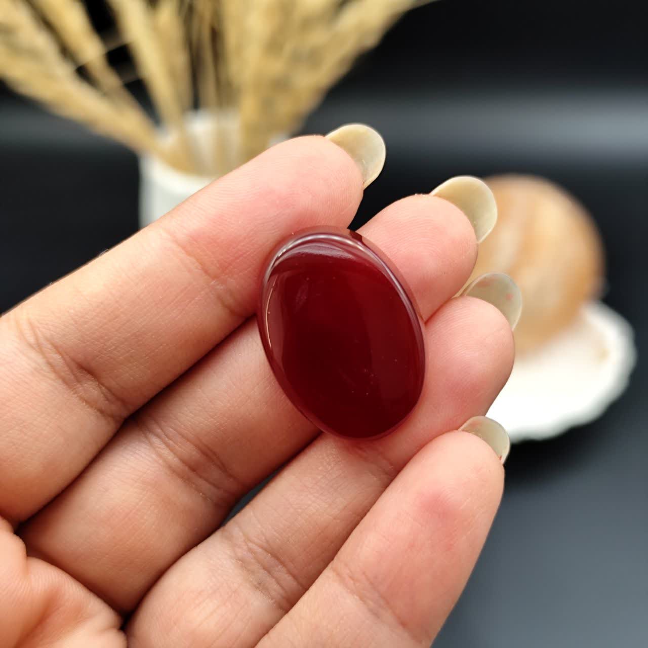 نگین عقیق سرخ خراسان اصل معدنی کد 10031