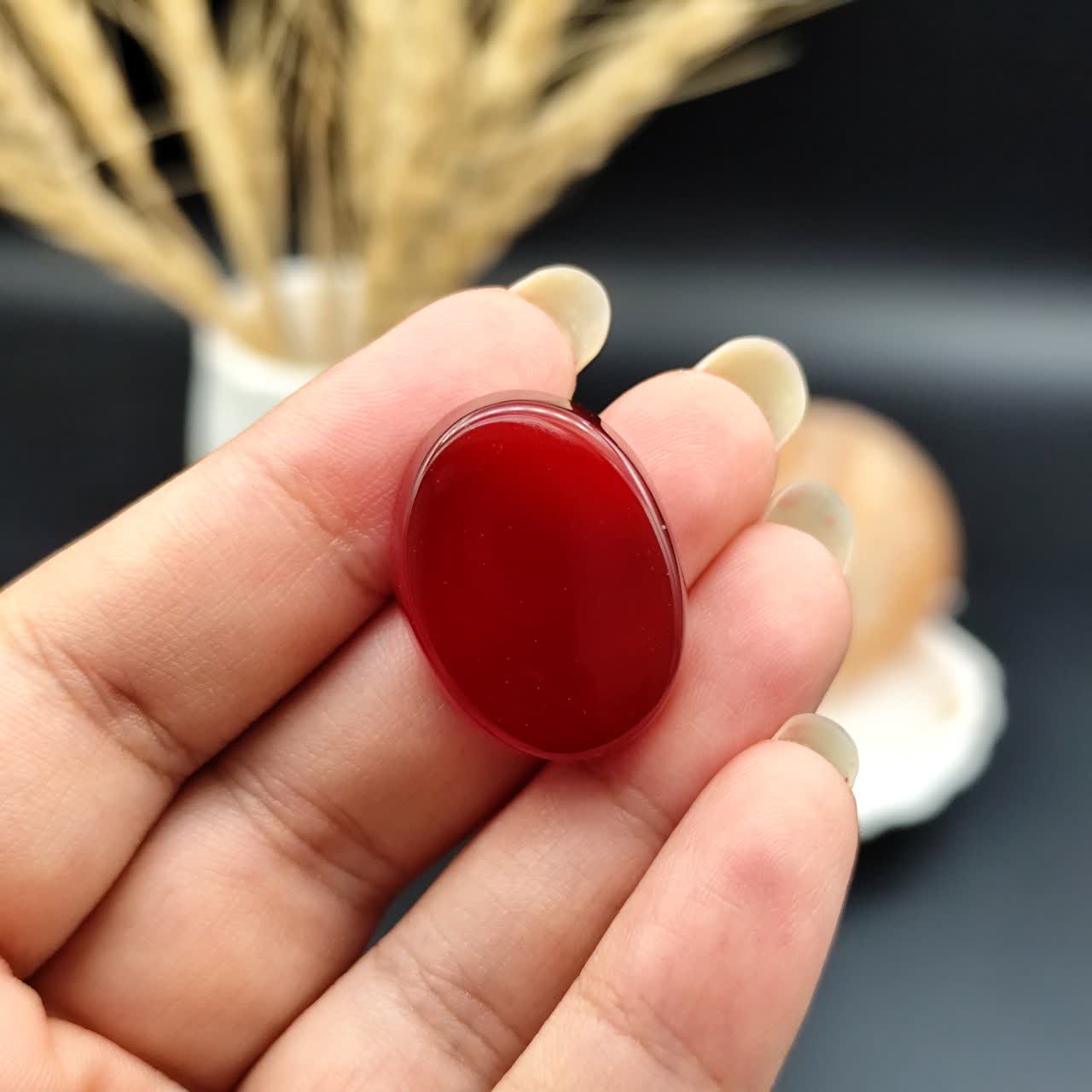 نگین عقیق سرخ خراسان اصل معدنی کد 10553