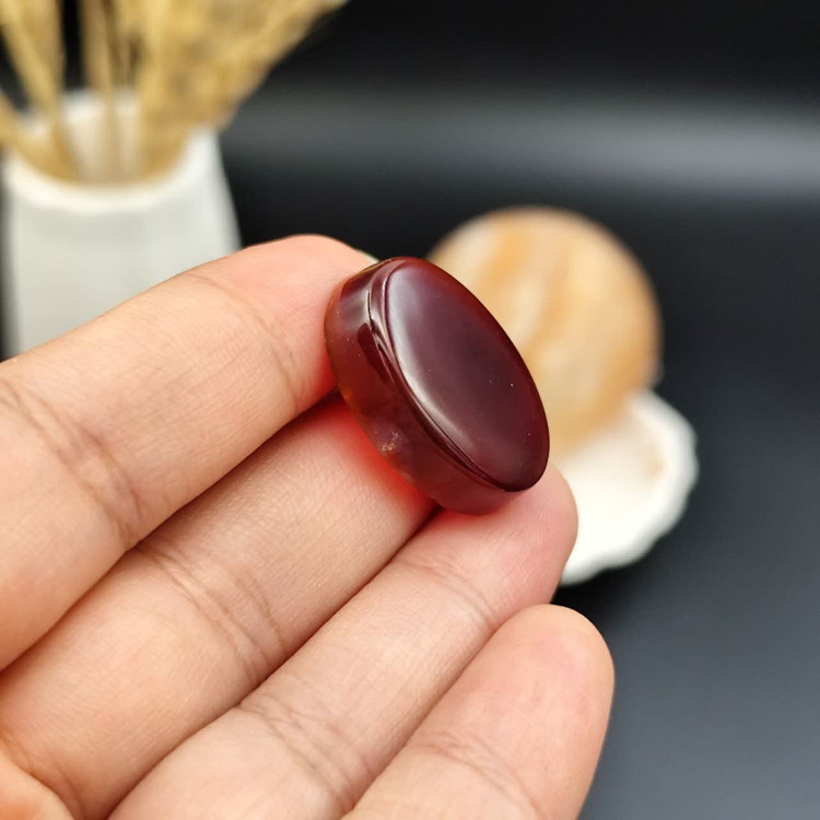 نگین عقیق سرخ خراسان اصل معدنی کد 10555