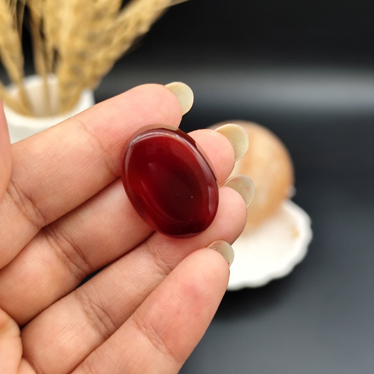 نگین عقیق سرخ خراسان اصل معدنی کد 10555