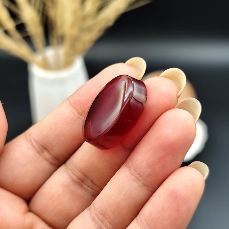 نگین عقیق سرخ خراسان اصل معدنی کد 10557