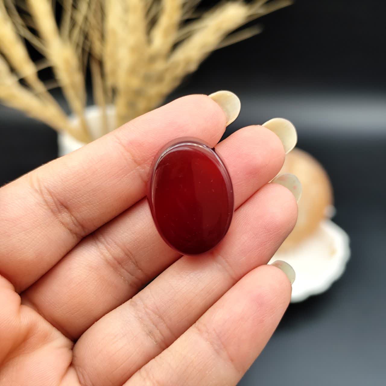 نگین عقیق سرخ خراسان اصل معدنی کد 10557