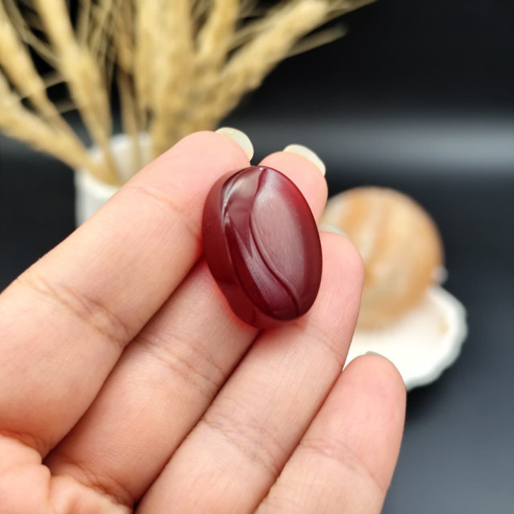 نگین عقیق سرخ خراسان اصل معدنی کد 10557