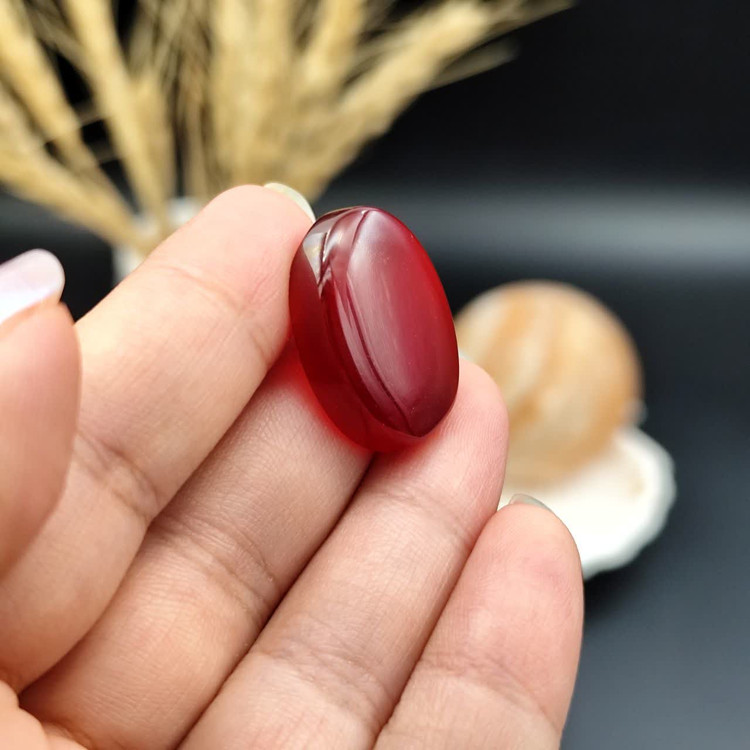 نگین عقیق سرخ خراسان اصل معدنی کد 10558