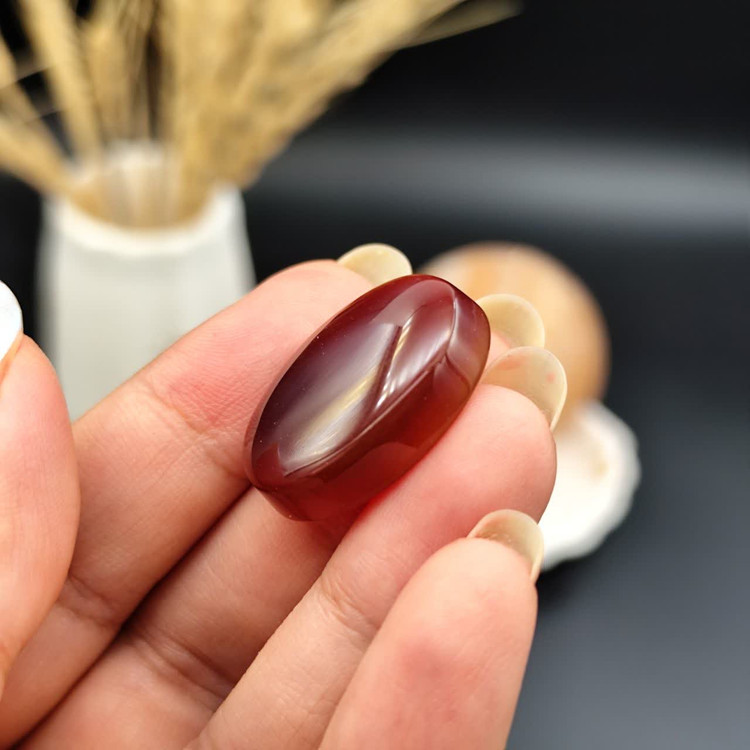 نگین عقیق سرخ خراسان اصل معدنی کد 10559