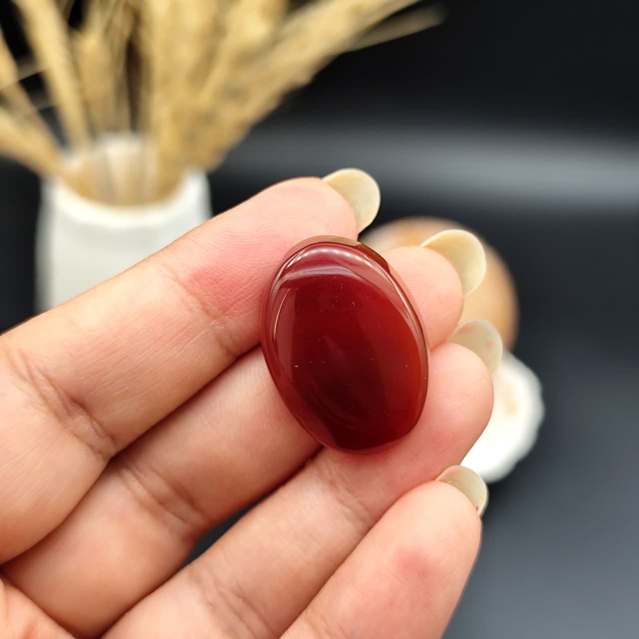 نگین عقیق سرخ خراسان اصل معدنی کد 10559