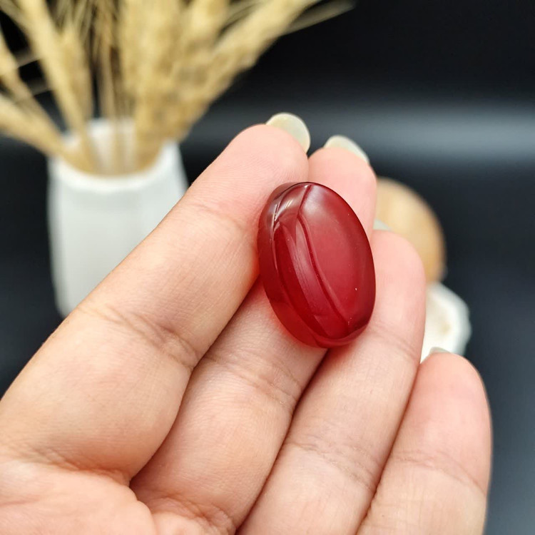نگین عقیق سرخ خراسان اصل معدنی کد 10560