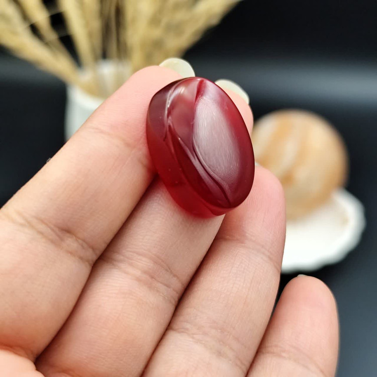 نگین عقیق سرخ خراسان اصل معدنی کد 10563