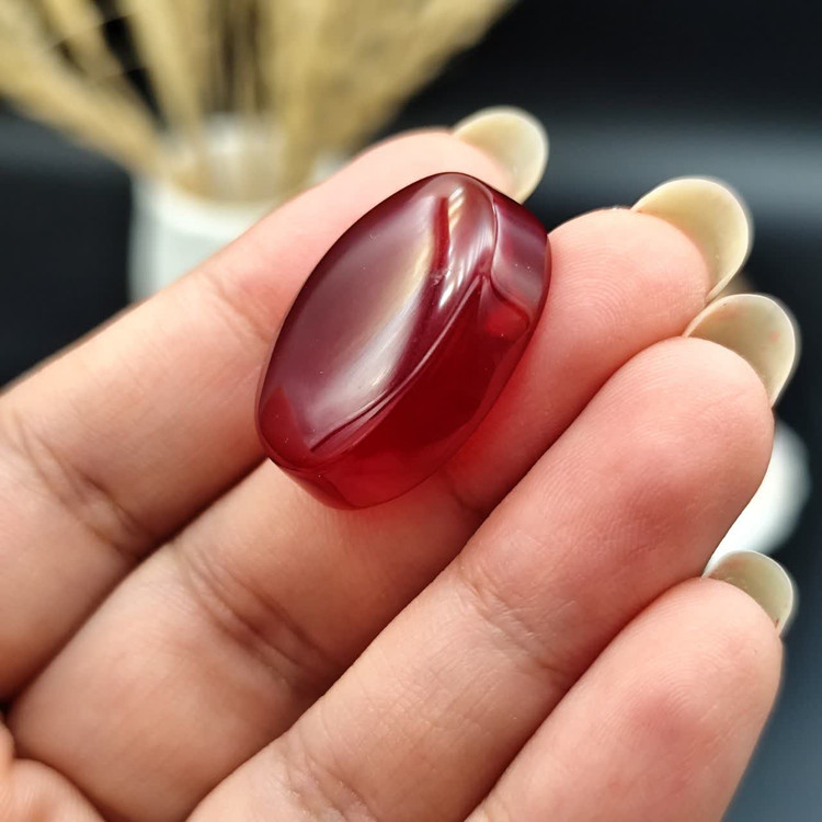 نگین عقیق سرخ خراسان اصل معدنی کد 10563