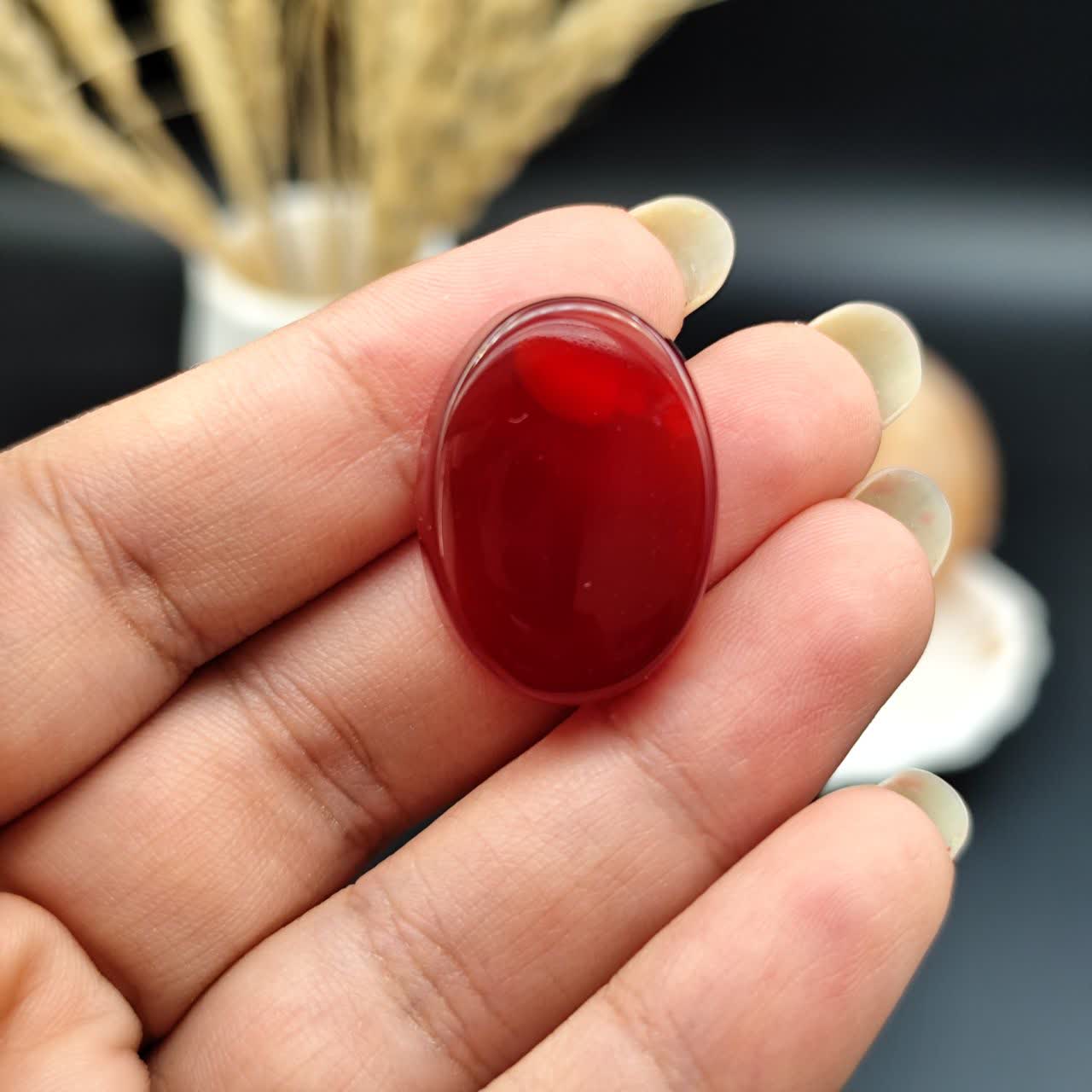 نگین عقیق سرخ خراسان اصل معدنی کد 10563